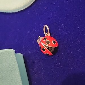Tiffany & Co red enamel ladybug charm